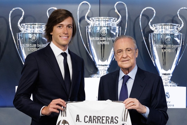 Carreras presentado en el Real Madrid: Sal un nio y regreso un hombre
